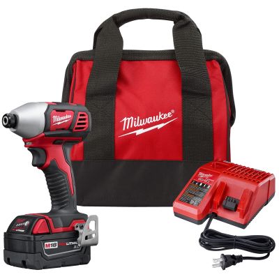 Milwaukee M18 1/4 in. Hex Impact Driver 1 Battery XC Kit