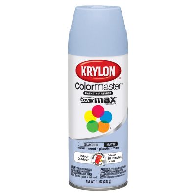 Krylon Colormaster Paint; Matte Glacier; 12 oz. Aerosol