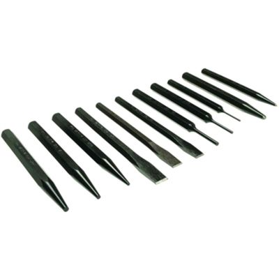 11 pc Punch & Chsiel Set