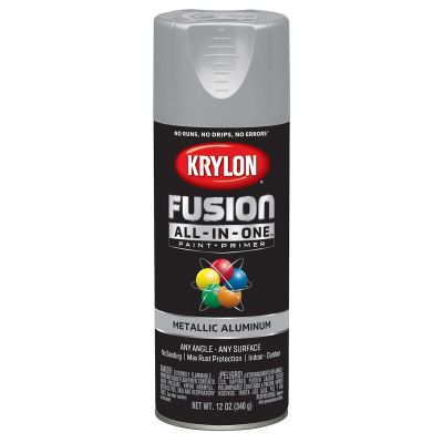 Krylon Fusion ALL-IN-ONE PAINT+PRIMER Metallic Aluminum; 12 oz. Aerosol