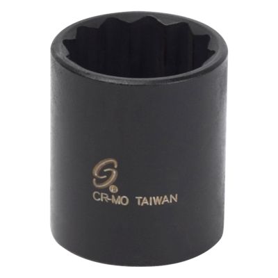 3/8" Drive 12 Point Impact Socket, 15/16"