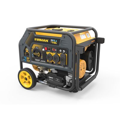 Dual Fuel 4550/3650W Electric Start Gas or Propane Powered Portable Generator with Wheel Kit