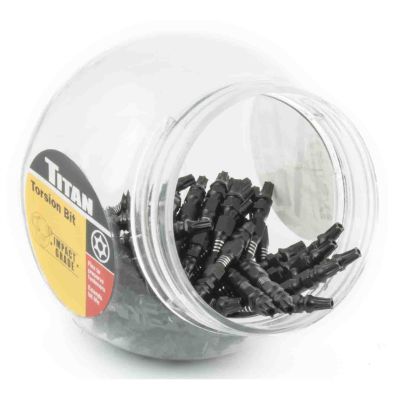 Titan 50-Piece 2-1/2 in. TT-25 Double End Torsion Bit