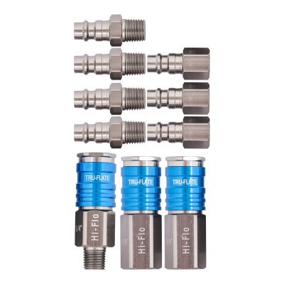 1/4" Hi-Flow Coupler Set