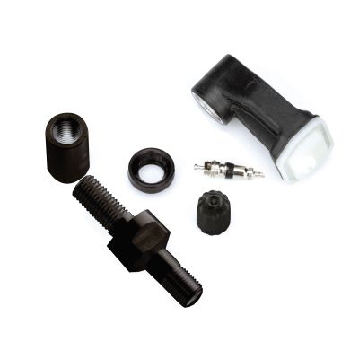 Schrader 90? Programmable EZ-sensor (Clamp-In, 314.9/315/433MHz) with Black Straight Valve
