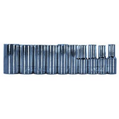 10pc 1/4" Socket set 12pt SAE