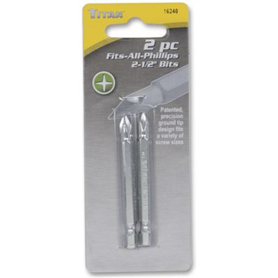 2 pc Fits-All-Phillips Bit Set