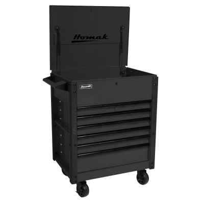 35 in. Pro Series 7-Drawer Service Cart, Black