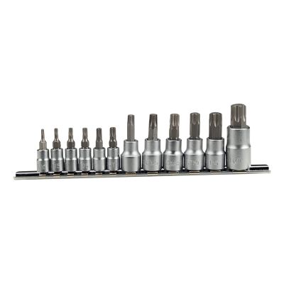 12-Piece Star Bit Socket Set ChrV