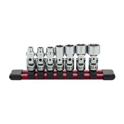 Sunex Tools 7-Piece 1/4 in. Drive Universal Socket Set- Fractional SAE Fractional 6-Po in. t Rail