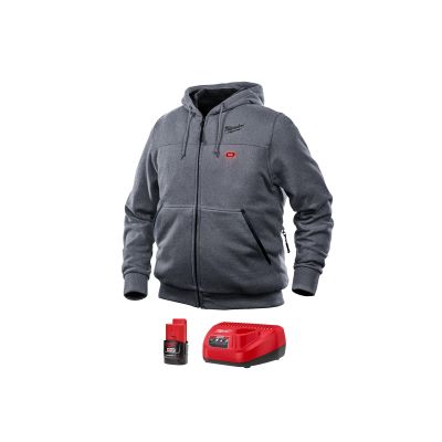 M12 Heated Hoodie Kit, Size Small (Gray)