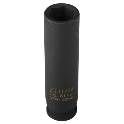 1/4" Drive 6 Point Deep Impact Socket 11/32"