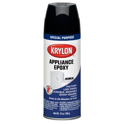Krylon Appliance Epoxies; Appliance Black; 12 oz. Aerosol