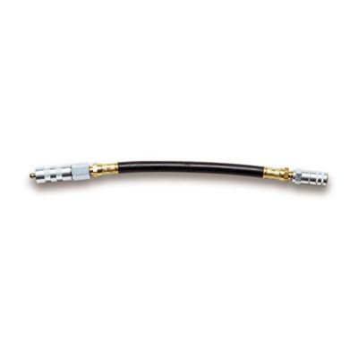 12" rubber grease hose, w/ 4-Jaw coupler & quick connect