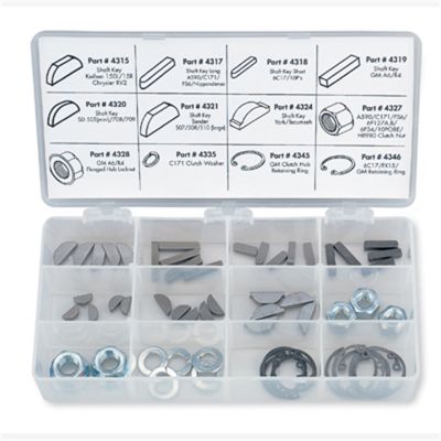 Key Way Nut Snap Ring Assortment