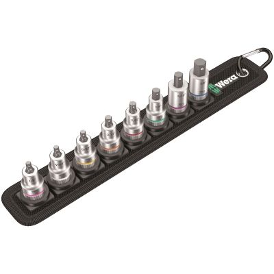 8PC Bit Socket Set on Textile Belt