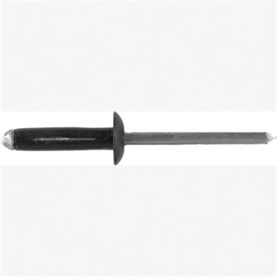 Alum Blk Split-Type Rivet Whl House Mold Frd, Size: 3/16", Size: 7/16", Length: 5/64"-15/64" Qty