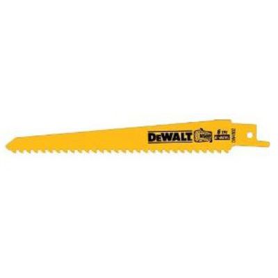 12" 6 TPI Taper Back Bi-Metal Reciprocating Blade for General Purpose Wood Cutting (5 pack)