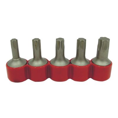 5 Piece 3/8" Square Drive Bits Set for Torx Screw - TX40-TX55