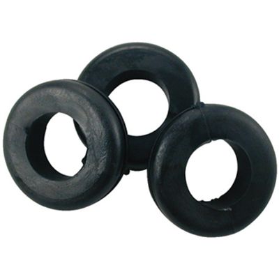 11 Piece 1/2" Mounting Hole Black Vinyl Grommet