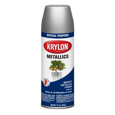Krylon Metallic Paints; Bright Silver; 11 oz. Aerosol