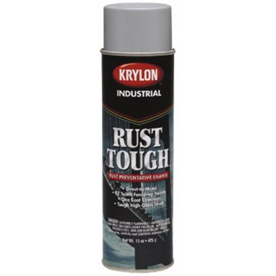 Krylon Rust-Tough Enamel Spray Paint. Machine Grey, 12 Ounce