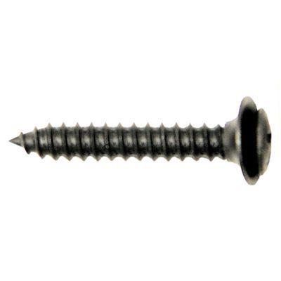 Phillips Oval Head Trim Screw, Size: 8 x 1", Head Size: #6, Finish: Black Oxide, Qty: 100