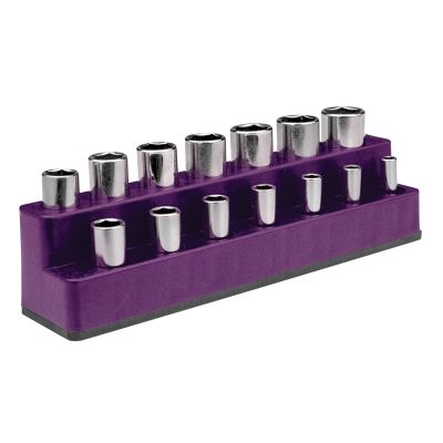 3/8 in. Drive 14 Hole Purple Impact Socket Holder