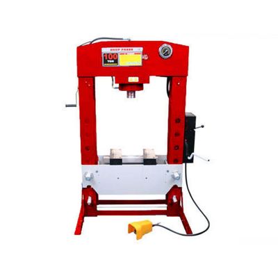 100 Ton Air/Hydraulic Shop Press with Grid Guard (Will Call Only)