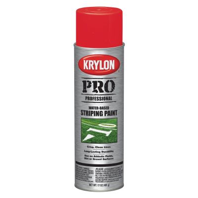 Krylon Professional Water Based Striping Paint; Athletic Field Red; 18 oz. Aero