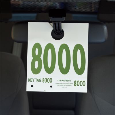 Petoskey Plastics 8,000-8,999 Dispatch Numbers, Dual Sided Heavy Cardstock