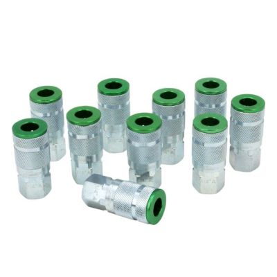 ColorFit Couplers, A-style Green, Box of 10