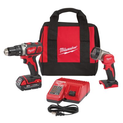 Milwaukee M18 1/2 in. Drill and LED Light Special Kit