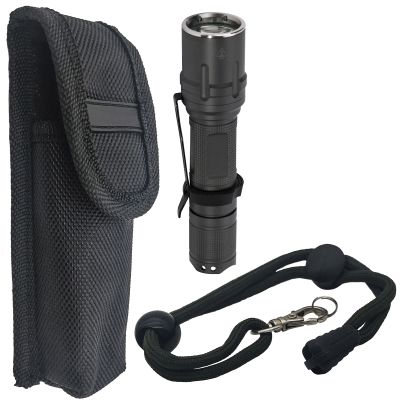 500 Lumen IPX-8 Waterproof LED Flashlight - 100,000 hour LIFESPAN - Pen Clip - Aircraft-Grade Aluminum and Stainless Steel Protective Ring