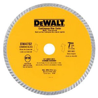 DeWalt 7" Dry Cut Diamond Blade