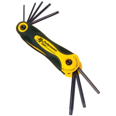 8 pc Star Folding Hex Key Set