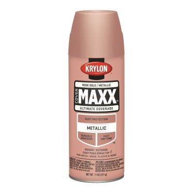 Krylon Covermaxx Paint+Primer; Rose Gold; 12 oz. Aerosol