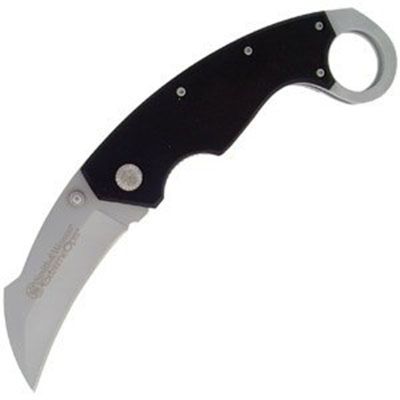 Knife 4.7" Hawk Bill Plain Bld