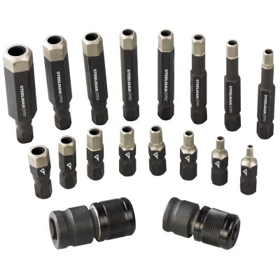 Steelman PRO 18-Piece Metric Tamper Proof Diamond Force Hex Bit Set