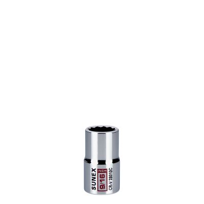 Sunex Tools 9/16 in. Chrome Socket 12-Point