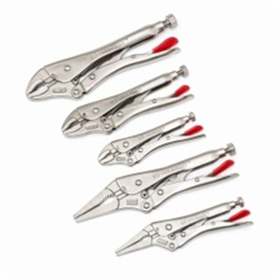 5 Piece Locking Pliers Set
