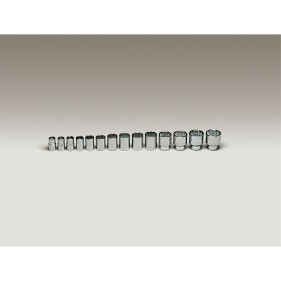 1/2"Dr 12Pt Std Skt Set 14Pc