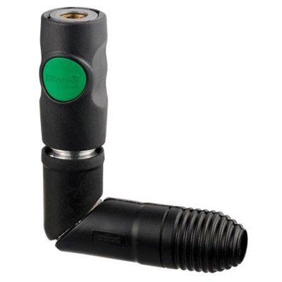 High Flow profile coupler with built in swivel