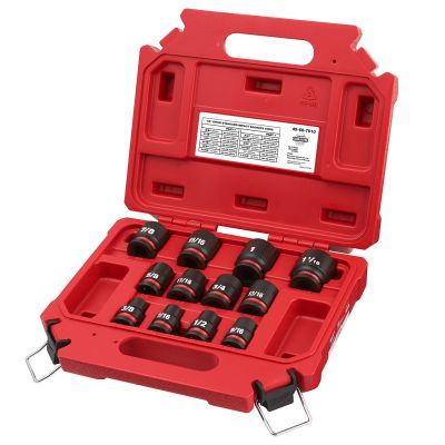 12PCSHOCKWAVE Impact Duty? 1/2" Drive SAE Standard 6 Point Socket Set