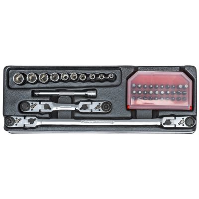 43 Piece 1/4" Drive Multi-Function Ratchet Set
