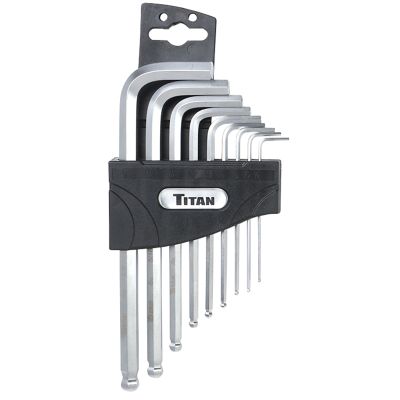 Titan 9-Piece SAE Detent Ball Hax Key Sey