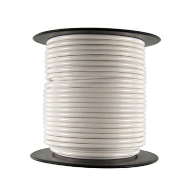 Primary Wire - Rated 80C 16 AWG, White 100 Ft.