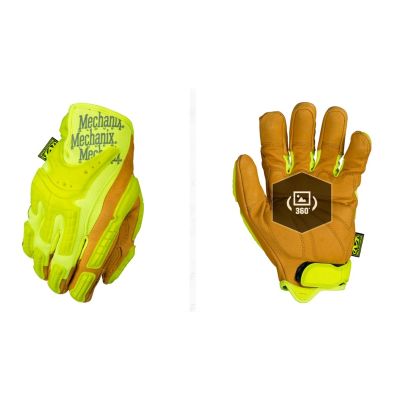 Mechanix Wear Hi-Viz CG Heavy Duty Gloves (Medium, Fluorescent Yellow)