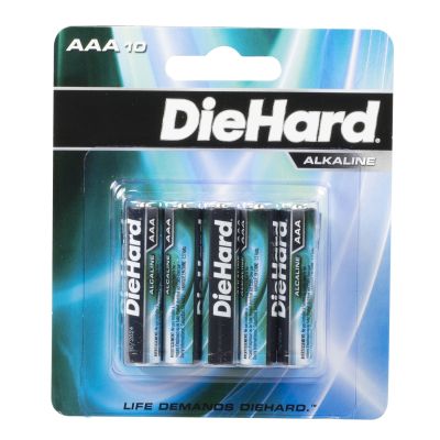 Batteries 10 Pack Diehard AAA Alkali