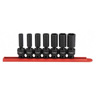 7 Piece 3/8" Drive 6 Point SAE Deep Universal Impact Socket Set